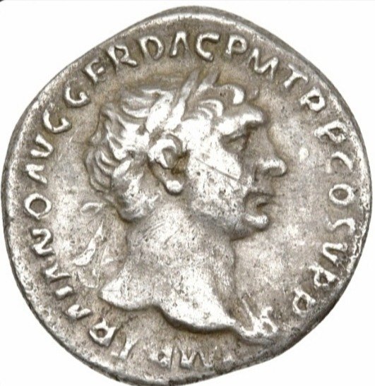 Romerska riket. Trajan (AD 98-117). Denarius  (Utan reservationspris)