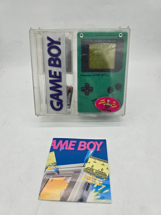 Nintendo dmg-01 - Original Hard Box - Play it Loud - Rare Green Edition+Super mario land - Sett med videospillkonsoll + spill - I original eske