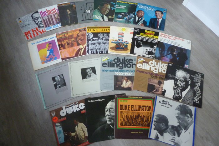 Great Jazz lot with 24 Big Band, Post Bop & Swing albums of the Swing Era - Duke Ellington, Glenn Miller, Count Basie - Diverse Titel - LP - 1959