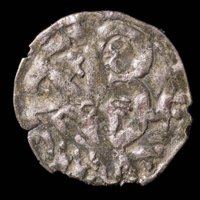 Kungariket Kastilien. Alfonso IX (1171​-1230). Dinero Ceca Estrella (BAU 223)  (Utan reservationspris)