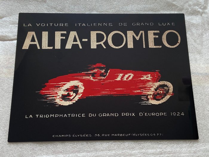 Alfa Romeo - Placa - Alumínio