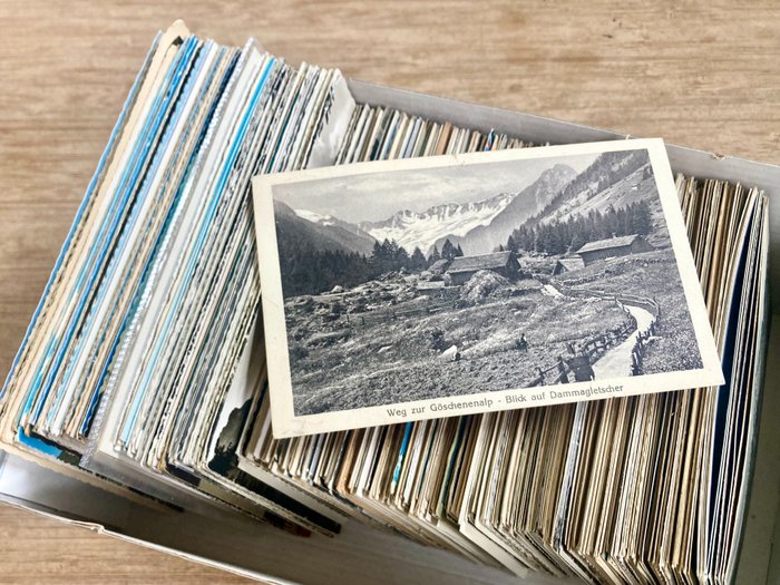 boks med alpeland, veldig variert - Postkort (325) - 1895-1960