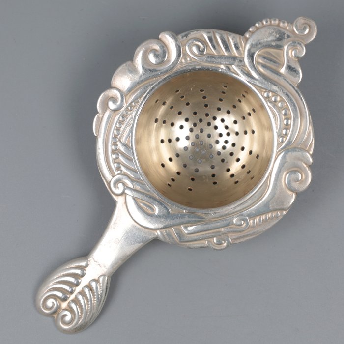 Denemarken 1921 - Scandinavisch design - 滤茶器 (1) - .830 银