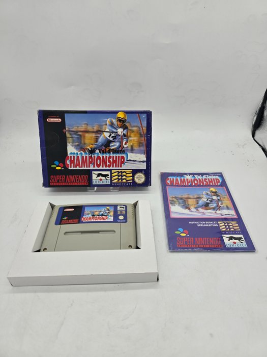 OLD STOCK Extremely Rare Super Nintendo SNES - VAL D'ISERE CHAMPIONSHIP - EUR Version - Super Nintendo SNES PAL Edition - Gra wideo - W oryginalnym pudełku