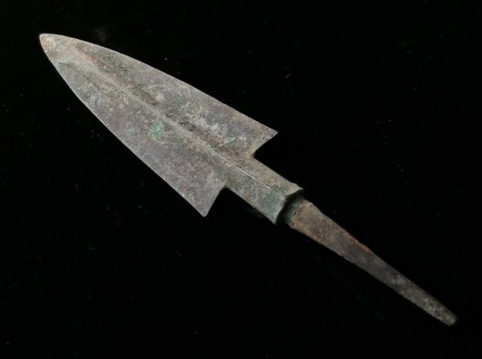 Idade do Bronze Bronze Ponta de flecha grande e afiada