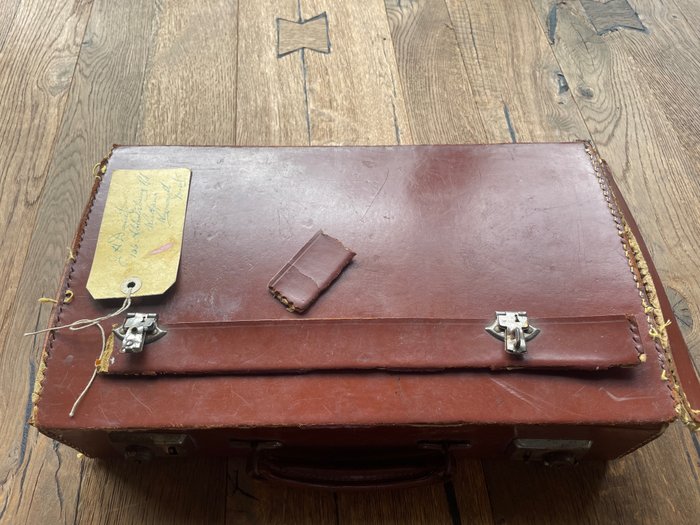 Other brand - A circa 1920s Freemasons Hand Made Leather Suitcase/Used/Check Images for Condition - 旅行箱