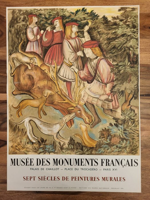 Mourlot - Monuments Francais 1955, 64-years-old - 1955 - Década de 1950