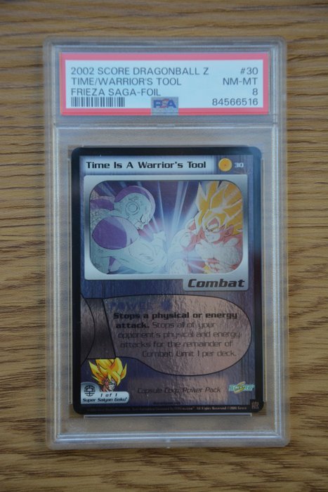 Score Entertainment - 1 Graded card - Capsule Corp - Dragonball Z Score Time is A Warrior's Tool #30 Capsule Corp PP2 Promos 2002 PSA 8 - Limited Edition - PSA 8