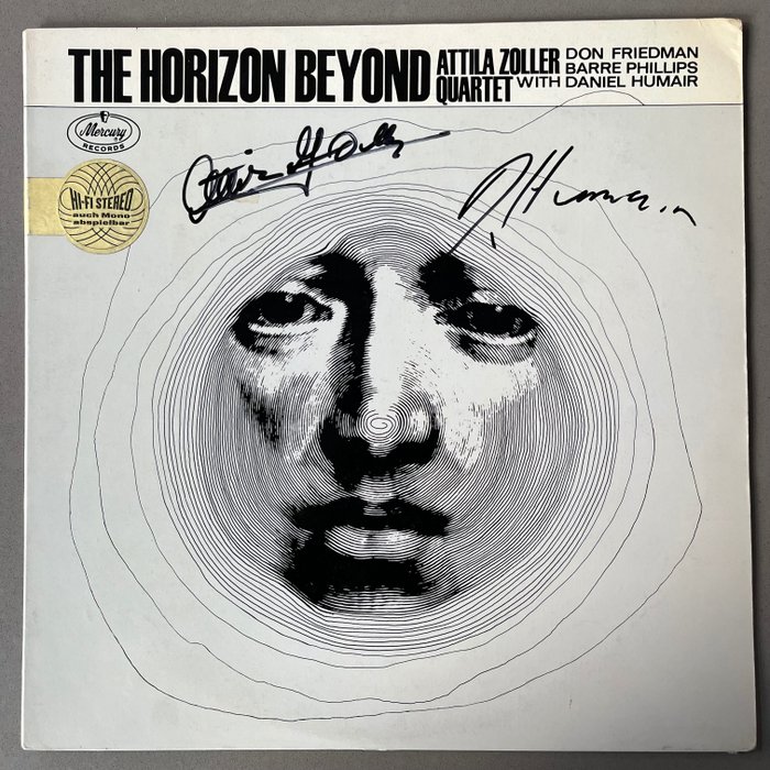 Atilla Zoller - The Horizon Beyond (1st German pressing, signed by Zoller & Humair) - Single bakelitlemez - 1st Pressing - 1965