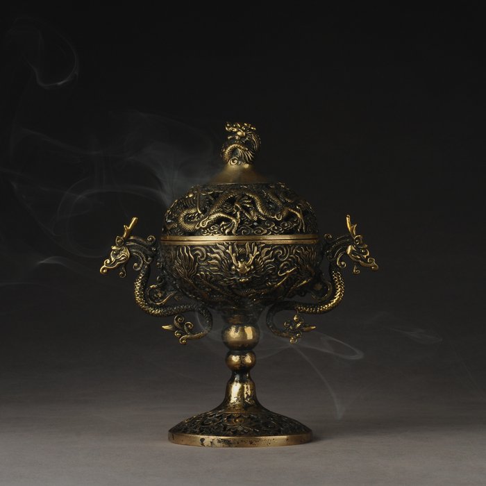 Brûleur d'encens  (1) - Bronze