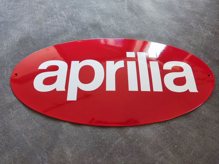 Sign - Aprilia - Aprilia Motorcycle enamel sign