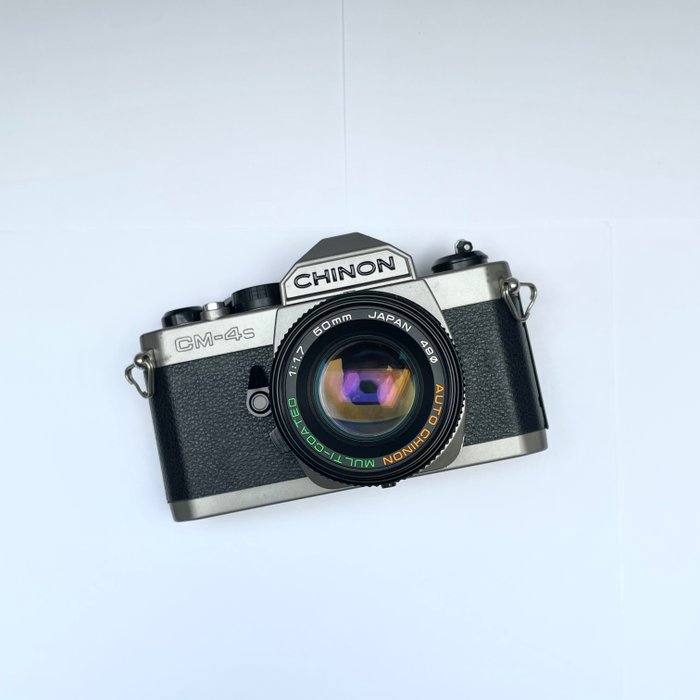 Chinon CM-4s Titanium Colorway *Rare* with Auto Chinon 50mm F/1.7 Fotocamera analogica