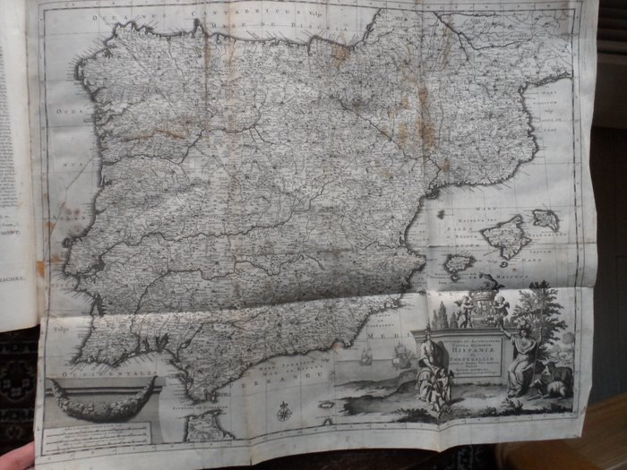 Juan Alvarez de Colmenar / Pieter van der Aa - Beschryving van Spanjen en Portugal - 1707