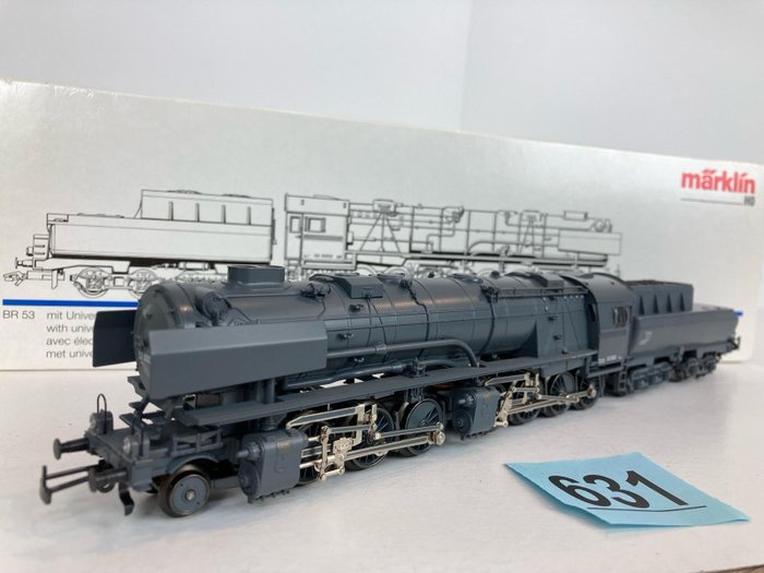 Märklin H0 - 3301 - 連煤水車的蒸汽火車 (1) - 附盆車的蒸氣機車 BR 53 'Borsig' - DRG