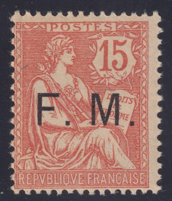 Ranska 1901 - FM-postimerkit, nro 2 minttu** signeeratut vasikat. Upea - Yvert
