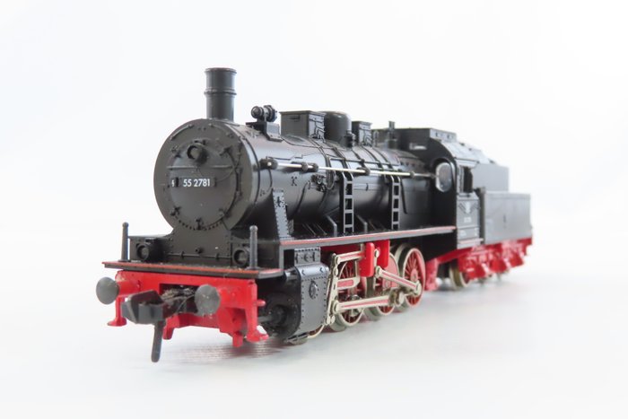 Fleischmann H0 - 4145 - 連煤水車的蒸汽火車 (1) - BR 55 - DB