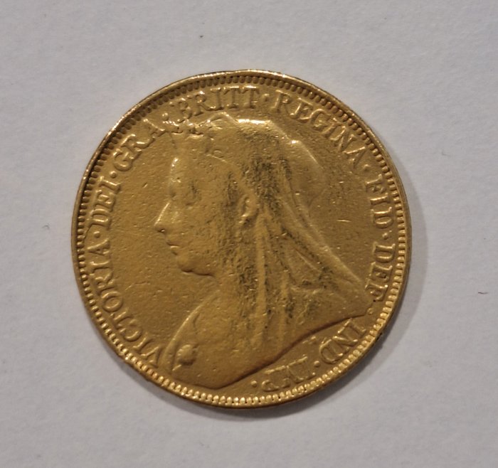 英國. Victoria (1837-1901). Sovereign 1901 mount removed