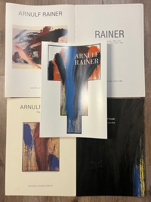 Arnulf Rainer - 5 catalogues de la galerie Lelong Zürich - 1985-2002