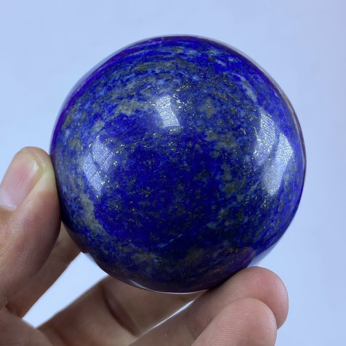 Esfera de pedra lápis-lazúli - Altura: 69 mm - Largura: 69 mm- 495 g