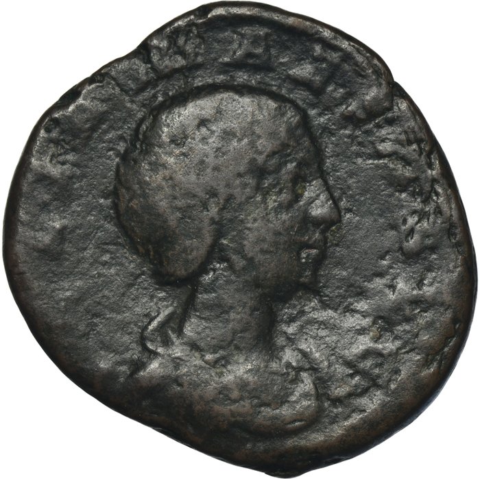 Romeinse Rijk. Julia Maesa (Augusta, 218-224/5 n.Chr.). As  (Zonder Minimumprijs)