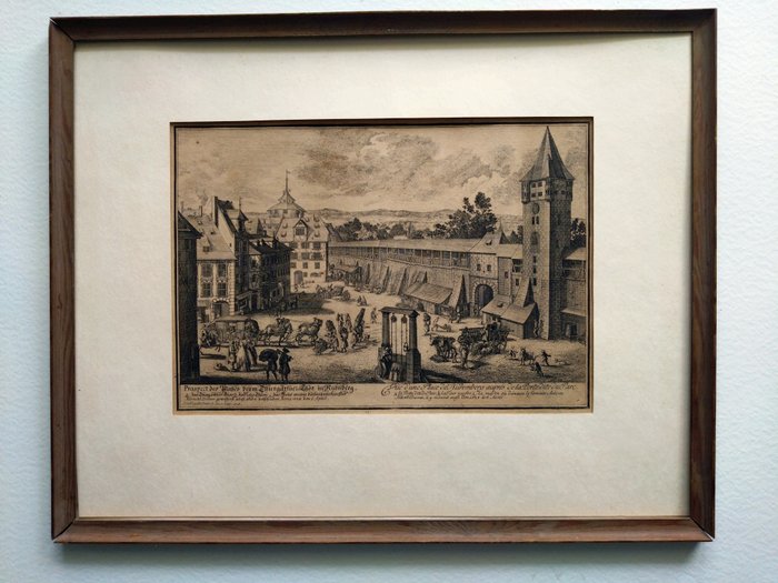 Johann Adam Delsenbach (1687-1765) - Prospect des Platzes beym Thiergärtner Thor, in Nürnber