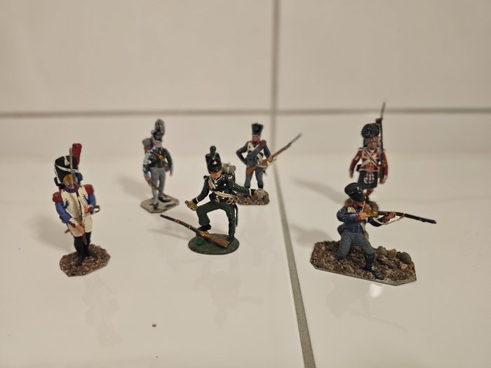 Militärfiguren Zinn Figuren "Napolonische Kriege" - Figure - Napolonische Kriege Infanterie -  (6) - Tin