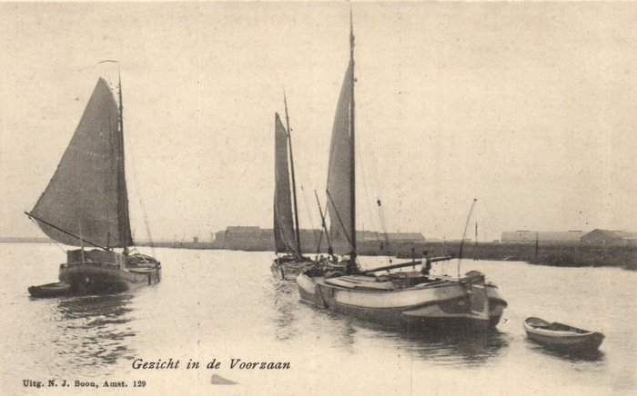 荷兰 - 内河船舶——主要是货船，包括驳船、驳船等。 - 明信片 (64) - 1900-1950