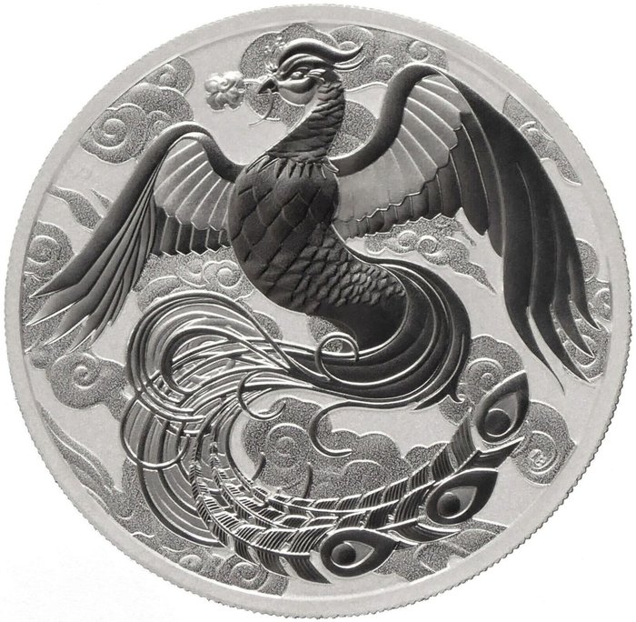 Australien. 1 Dollar 2022 "Phoenix", 1 Oz (.9999)  (Utan reservationspris)