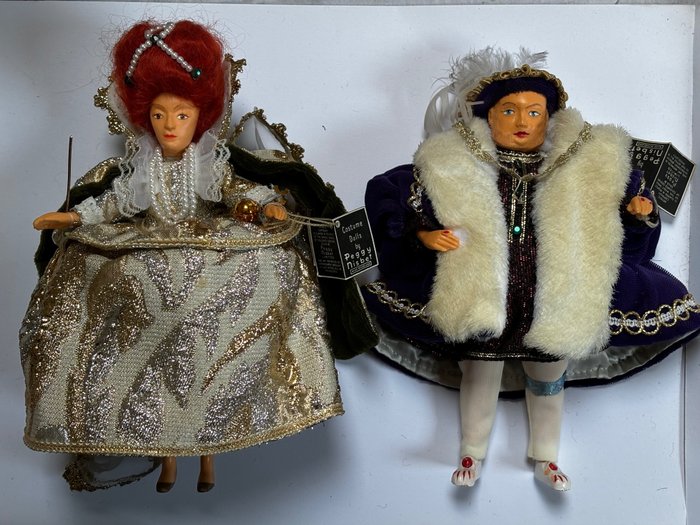 Peggy Nisbet Limited  - 洋娃娃 Queen Elisabeth I 1533-1603 et King Henry VIII 1491-1547 - 1970-1980 - 英國