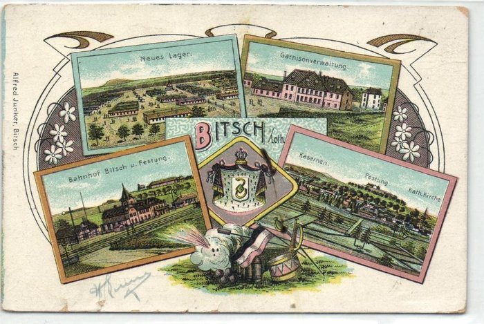Franciaország - Elzász - Lotaringia - Falvakkal, városokkal, első világháborúval, folklórral és litográfiákkal - - Képeslap (72) - 1900-1940