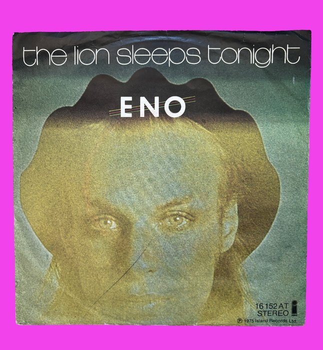 Brian Eno - The Lion Sleeps Tonight (Wimoweh) - 黑膠唱片 - 第一批 模壓雷射唱片 - 1975