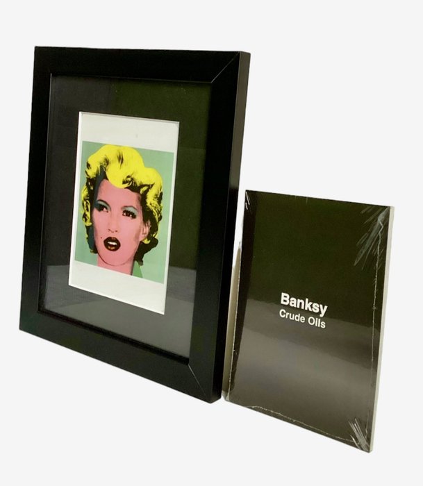 Banksy Crude Oils + Kate Moss im handgefertigten Rahmen - Postkarte - 2005-2005