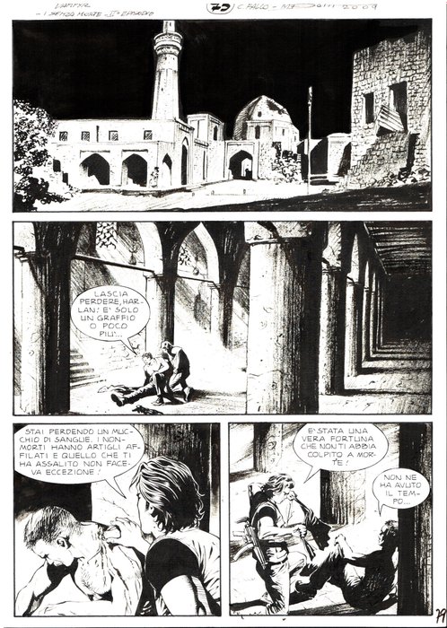Dotti, Maurizio - 5 Original page - Dampyr #124 - "Nel covo del Maestro" - 2010