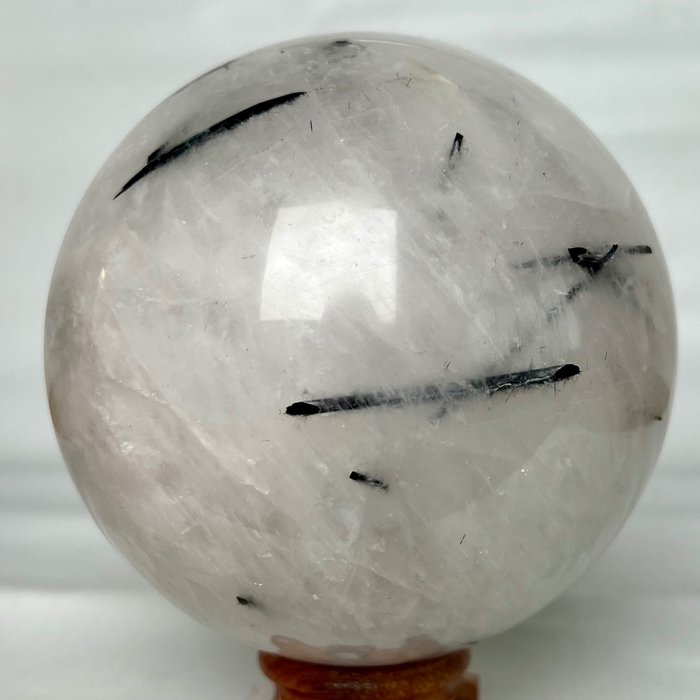 Hochwertige Turmalin-Kristallkugel Kristall - Höhe: 12.16 cm - Breite: 12.16 cm- 2440 g