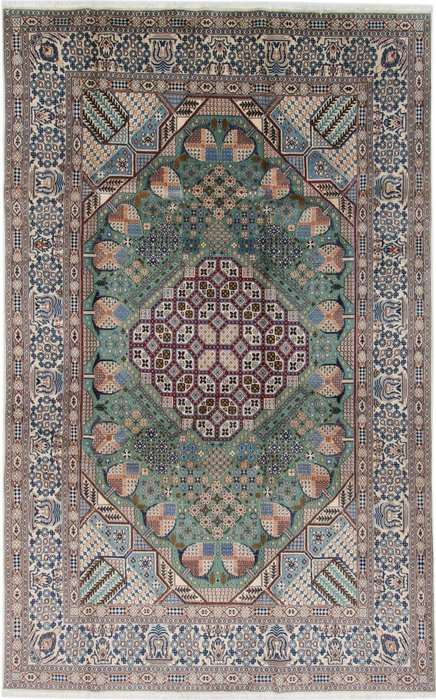 Fin Nain med persisk silke - Teppe - 3.14 cm - 1.96 cm