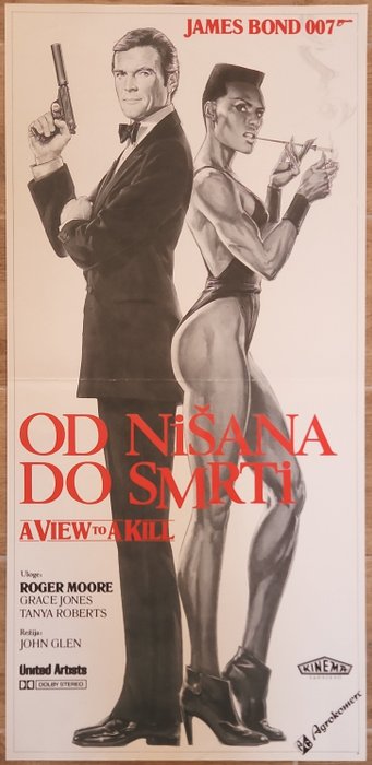  - Cartaz A View to a Kill 007 1986 James Bond original movie poster