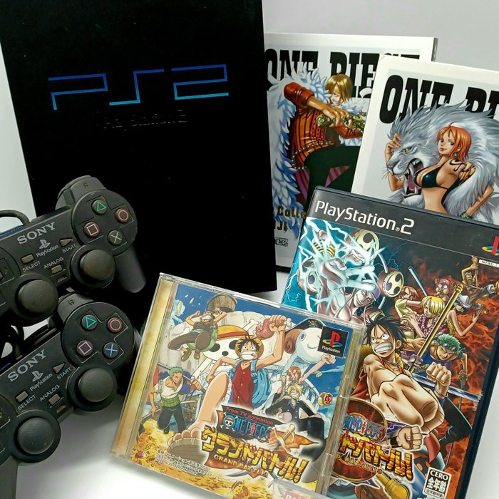 Sony - Sony Playstation 2 PS2 Console One Piece set Animation DVD - Videospiel