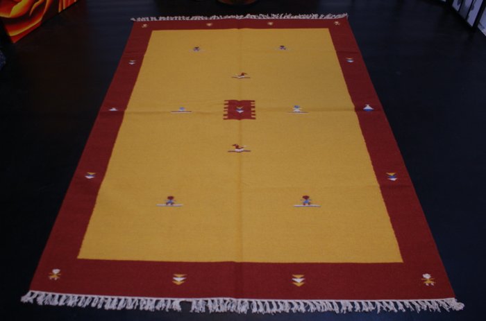 Ręcznie tkany dywan Kilim Gabbeh z wełny Nowy - Dywan - 240 cm - 170 cm