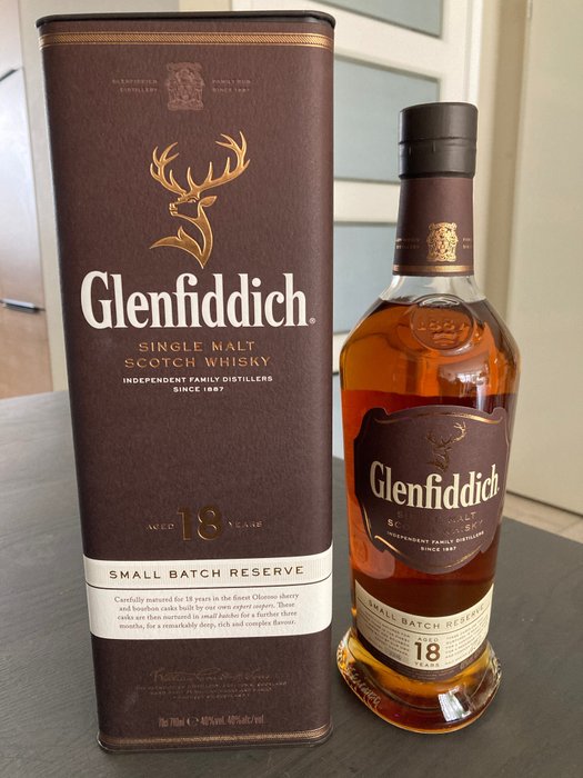 Glenfiddich 18 years old - Small Batch Reserve - Original bottling  - 70 cl