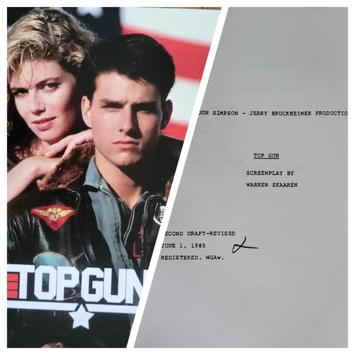 手迹 - Tom Cruise - TOP GUN - 1986