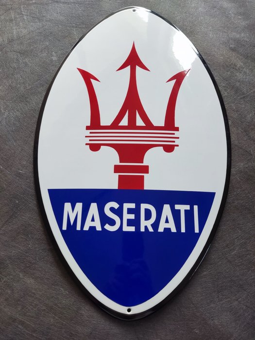 Placa de esmalte Placa de esmalte, placa de esmalte - Maserati