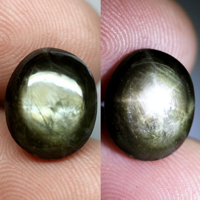 Star Sapphire Καμπουσόν - Ύψος: 15 mm - Πλάτος: 12.2 mm- 2.41 g - (1)