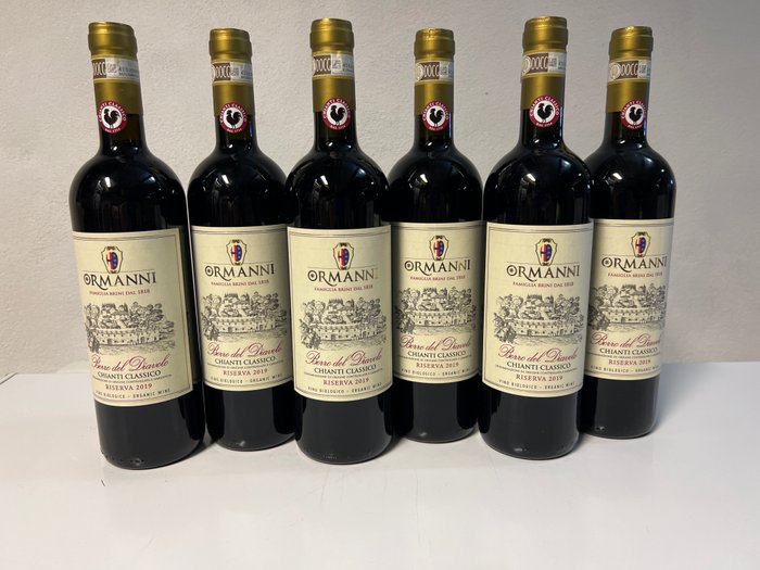 2019 Ormanni, Borro del Diavolo - Chianti Classico Riserva - 6 瓶 (0.75L)