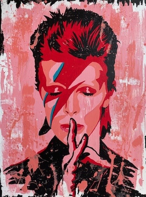 Painting - By Artist Gerke Rienks - David Bowie