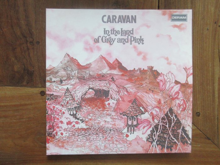 Caravan - In The Land Of Grey And Pink - Pink/Grey marbled vinyl - 2 x LP-albumi (tupla-albumi) - 2023