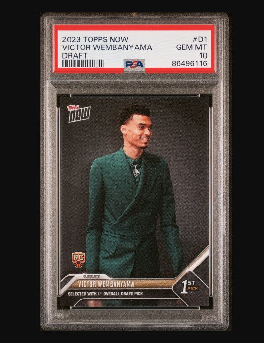 2023 - Topps - Now - Victor Wembanyama - #D1 Draft - Rookie Card - 1 Graded card - PSA 10