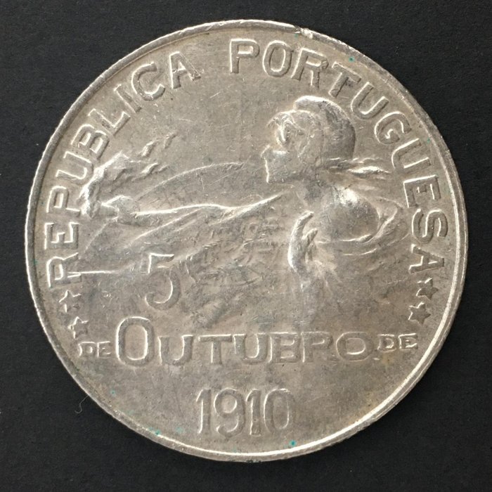 Portugal. Republic. 1 Escudo - 1914 - 5 de Outubro de 1910 - (R019)  (Ingen reservasjonspris)