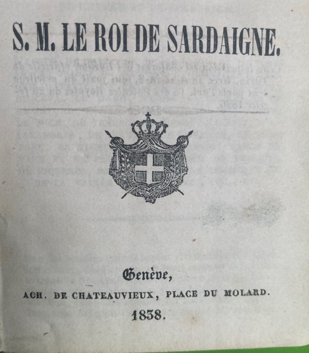 Anonymous - CODE CIVIL pour les ETATS de S. M. LE ROI DE SARDAIGNE - 1838-1838