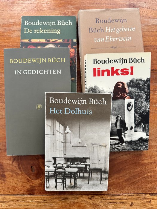 Boudewijn Büch - Lot met 5 uitgaven, waarvan 2 gesigneerd - 1986-2004