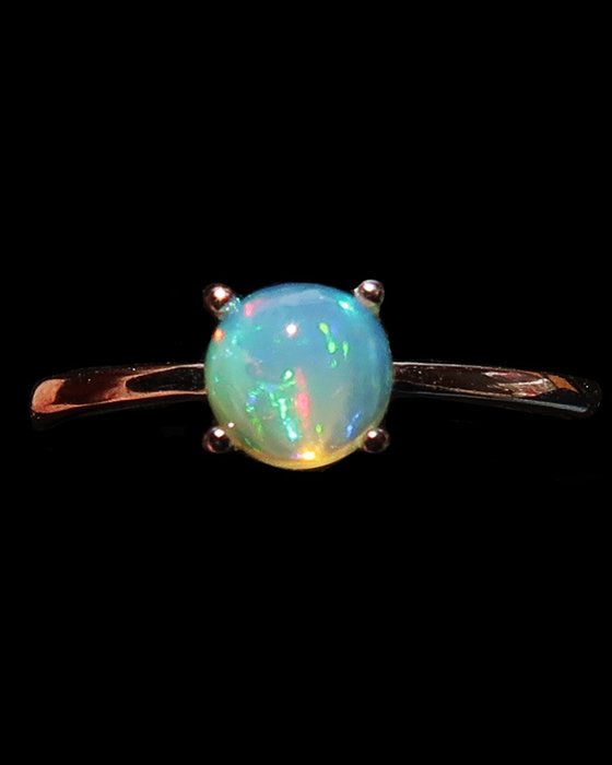 Opal - Silver, Faith Ring - Stunning Welo Opal - Joy, Clarity and Intuition - Ring